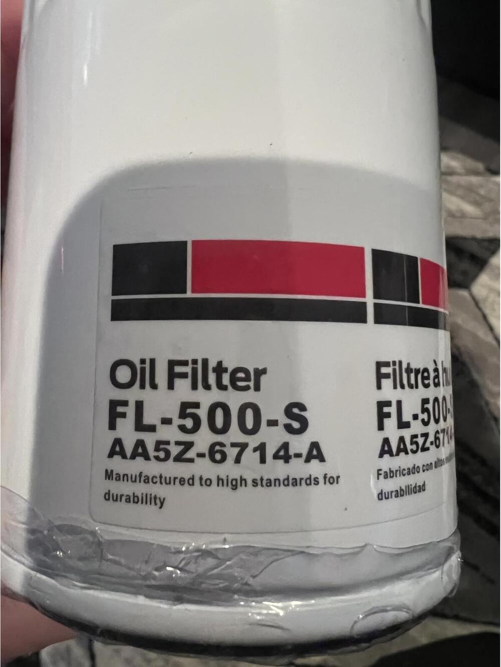 FL-500-S AA5Z-6712-A Aftermarket Oil Filter - Quality Tested Open Box